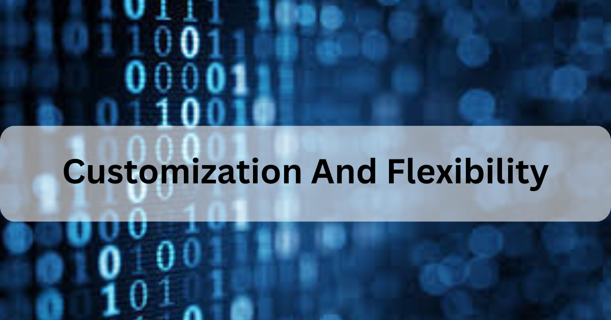 Customization And Flexibility